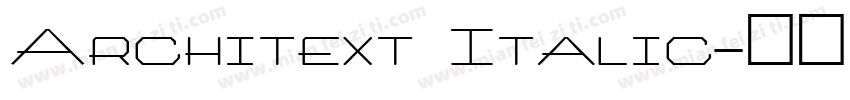 Architext Italic字体转换